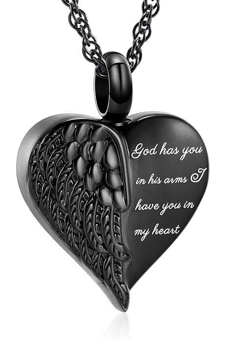 Sterling Silver Urn Necklace For Ashes - Purple Butterfly Cremation Jewelry For Loved Ones & Pets