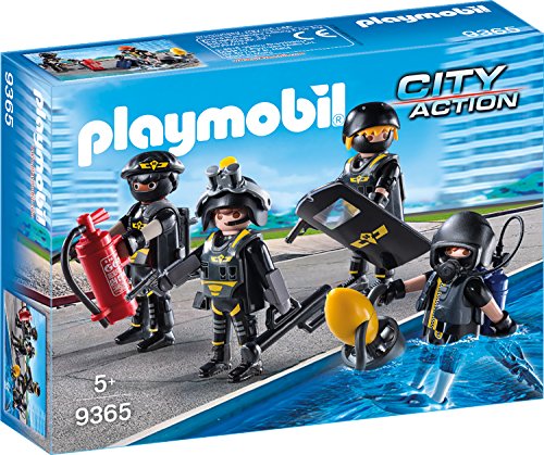 PLAYMOBIL City Action 9365 SEKTeam mit vier PLAYMOBIL Figuren und Zubehör, ab 5 Jahren