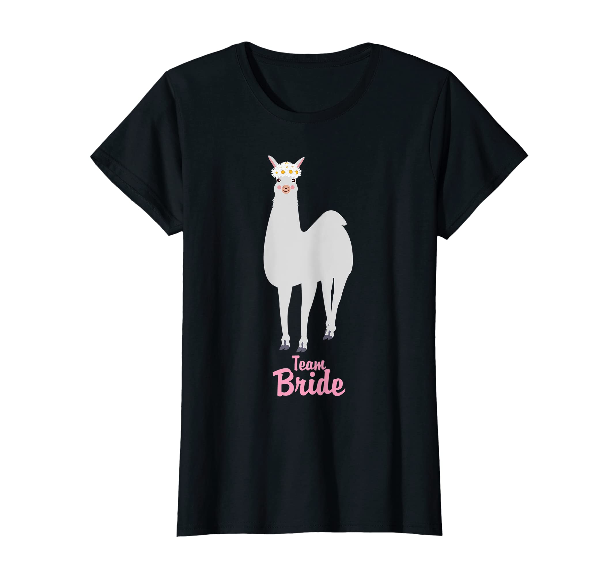 Womens Team Bride Llama Alpaca Animal Variety Bachelorette Party T-Shirt
