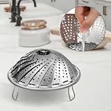 Vicloon Stainless Steel Collapsible Veggie Steamer Basket 16-28cm view 7