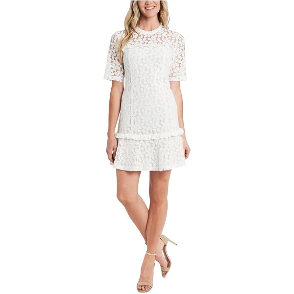 Amazon.com: Ronny Kobo Women's Dottie Lace Mini Dress, White, Medium :  Clothing, Shoes & Jewelry