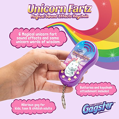 Unicorn Fartz Magical Farts Noise Maker Hilarious Fart Machine with 6 Sounds Unique and