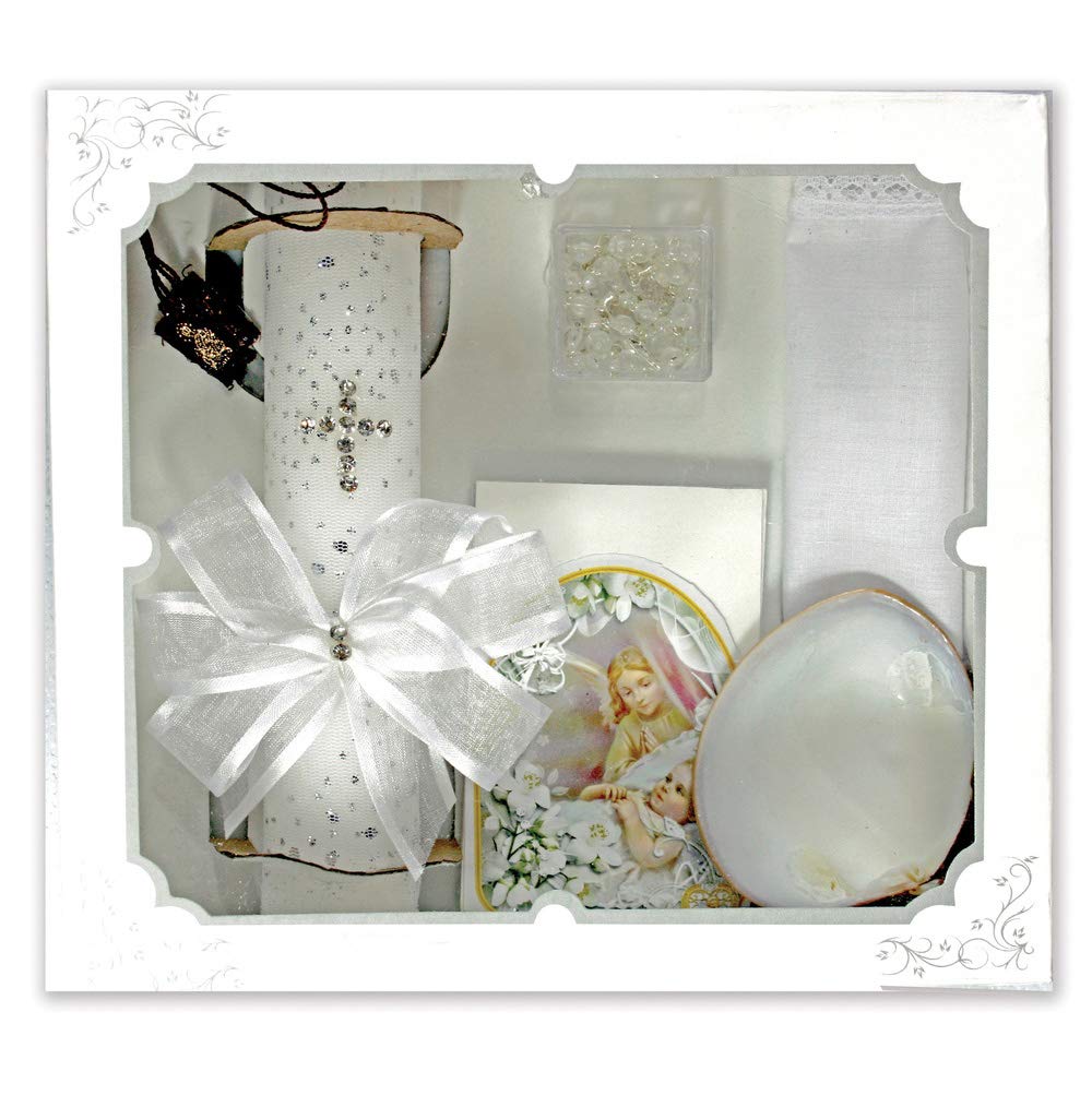 baptism candle set for boy