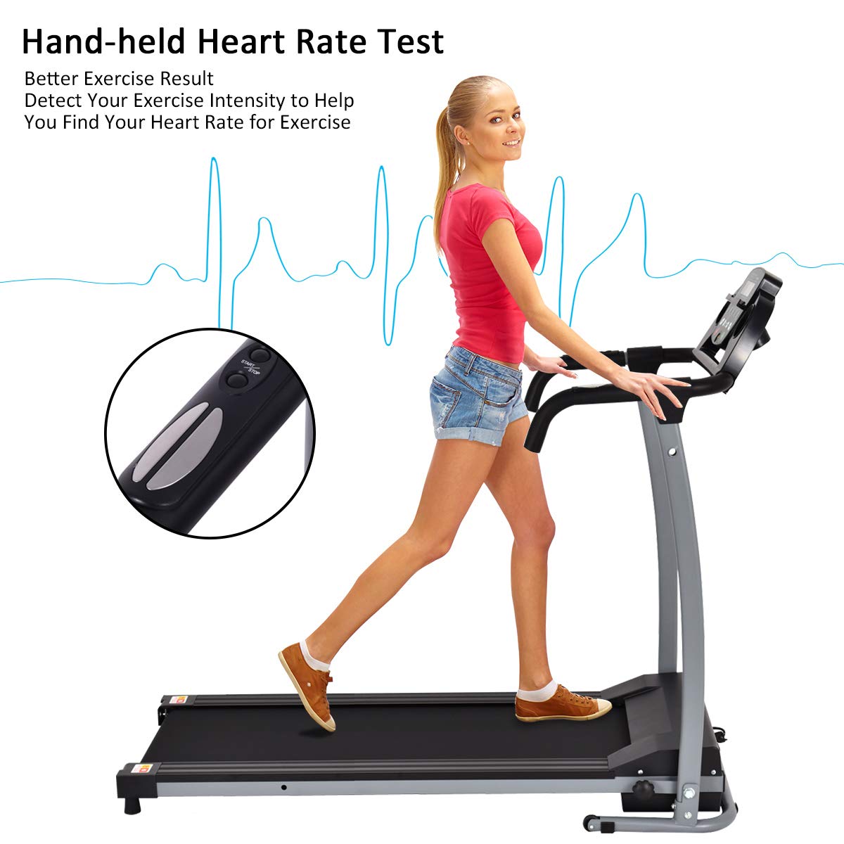 800w folding electric treadmill