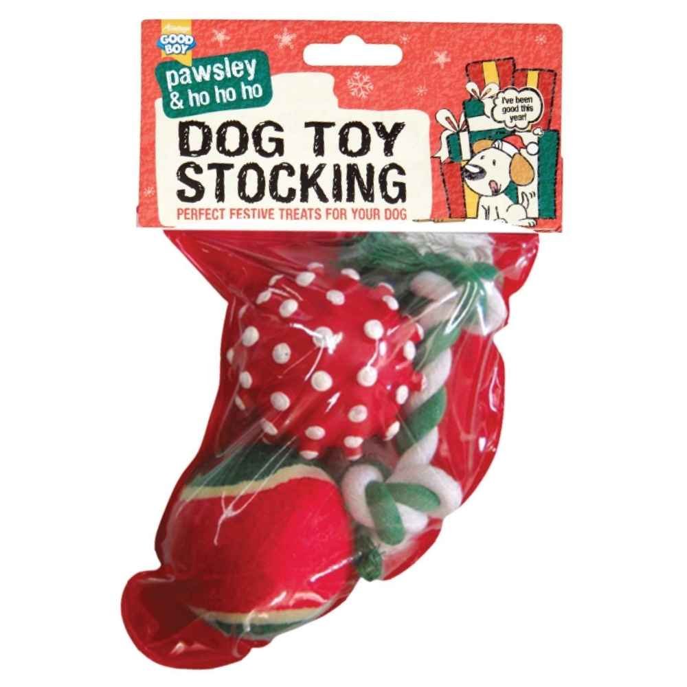 Good Boy Armitage Dog Plush Toy Stocking, 150 mm, All Breed Sizes, Treat Dispenser