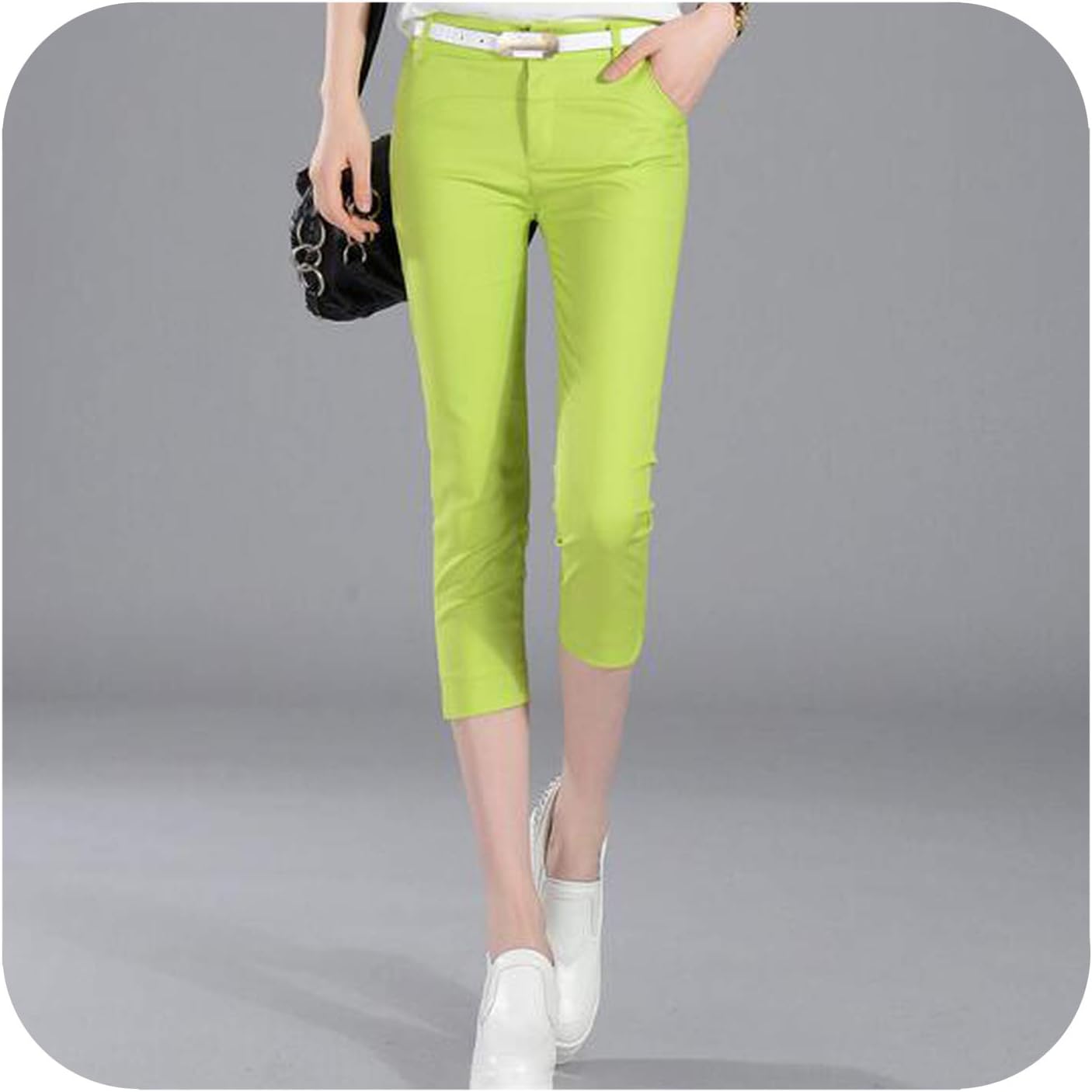 yanyuz Summer Stretch Slim Wild Big Size Seven Points Feet Pants Women