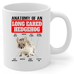 Funny Long Eared Hedgehog Anatomy Chart Coffee Mug