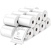 Printholic 4" x 6" Shipping Labels Compatible with Dymo 1744907 Thermal Postage Labels, Ultra Strong Adhesive & Perforated, Compatible with Dymo 4XL & Zebra Desktop Printers [16 Rolls/3520 Labels]