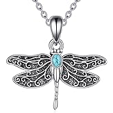 LWQQWL Turquoise Western Necklace for Women 925 Sterling Silver Cow Skull/Cow Tag/Cowgirl Shoot/Horseshoe Pendant Necklace Jewelry Gifts