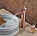 Rozin Antique Copper Tall Bathroom Vessel Sink Faucet Single Lever Countertop Mixer Tap