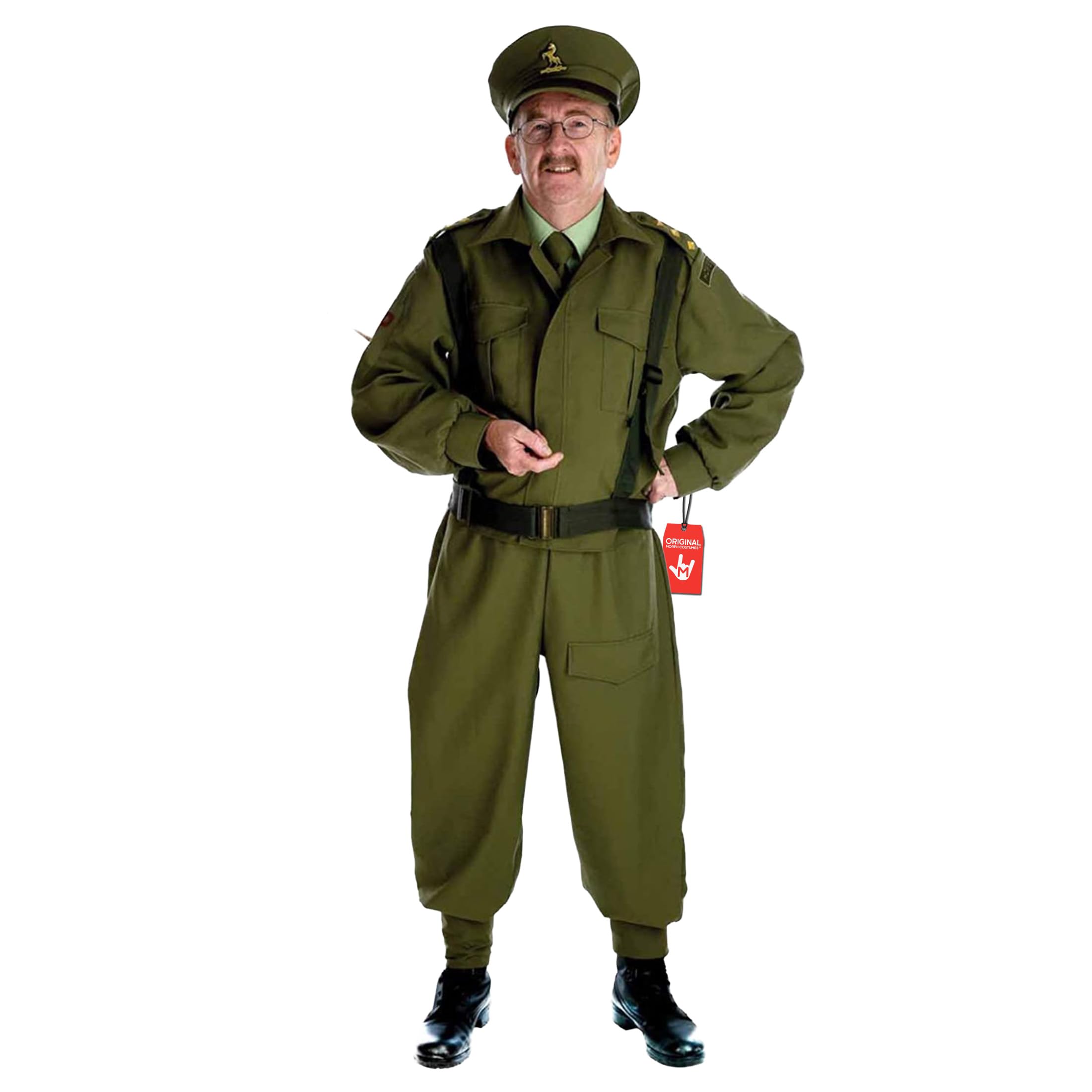 Fun Shack WW2 Soldier Costume British Homeguard, 1940s Fancy Dress Men, Men Army Costume, Dads Army Costumes X-Large