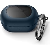 SURITCH Magnetic Cases for Bose New QuietComfort Earbuds (2024) Case Cover, Rugged Shockproof Protective Cover for Bose QuietComfort Earbuds with Magnetic Lok & Carabiner & Cleaning Kit, Navy