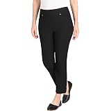 Hilary Radley Ladies' Pull-On Pant with Tummy Control Size: XS, Color: Black