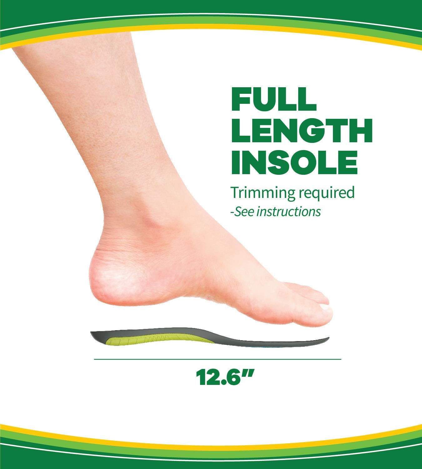Dr. Scholl’s Sport Insoles // Superior Shock Absorption and Arch Support to Reduce Muscle Fatigue and Stress on Lower Body Joints (for Men's 8-14, also available for Women's 6-10): Health & Personal Care