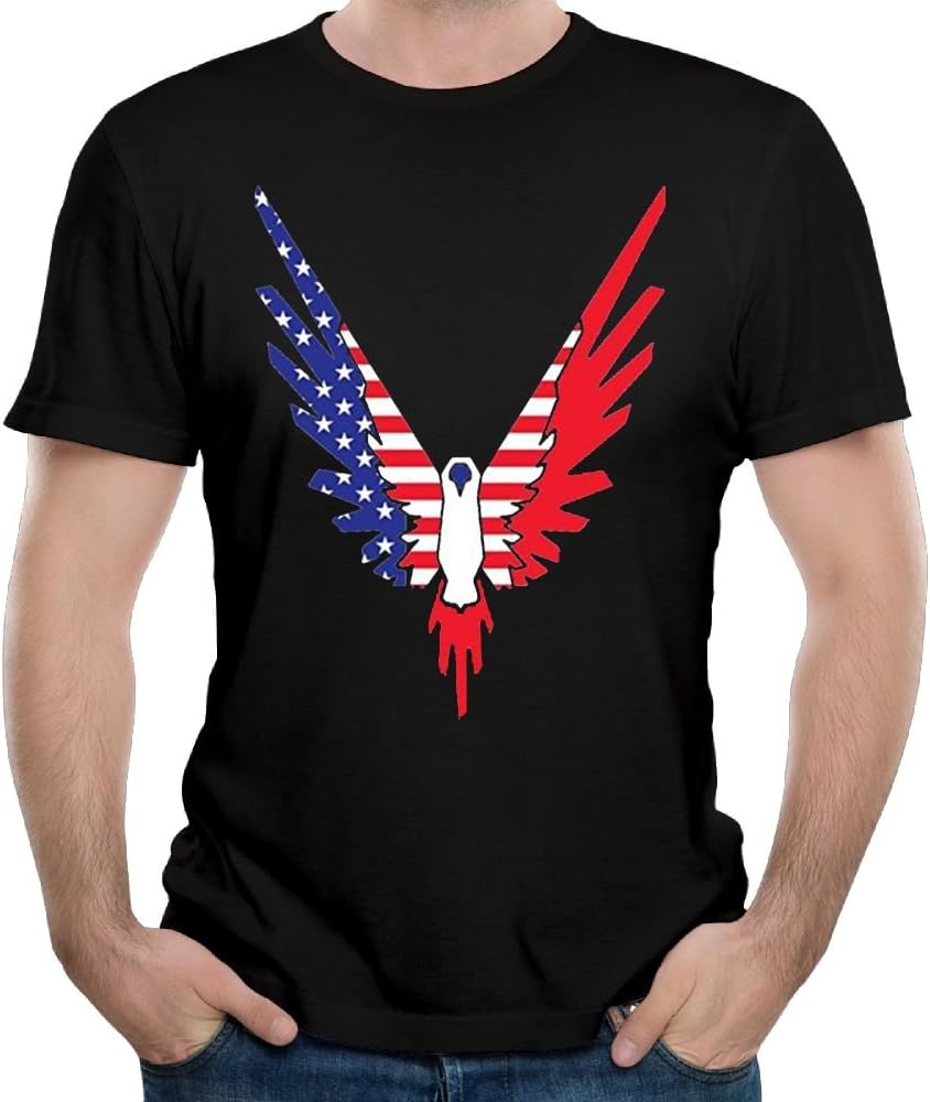 Parrot Maverick Logo Men's American Flag T-shirt