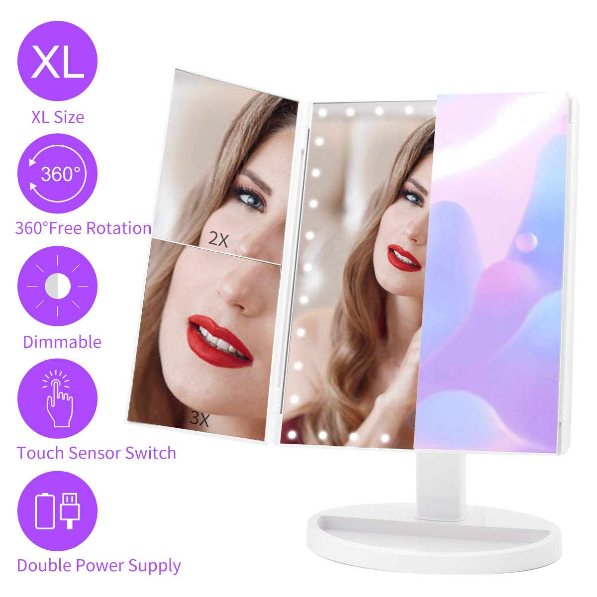 Best Lighted Makeup Mirror High Magnification