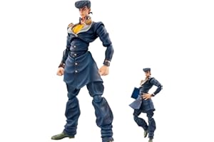 QAHEART 15cm Anime Figure Higashikata Josuke Action Figure Statue Model with Accessories, Face Changeable, Joint Movable, Par