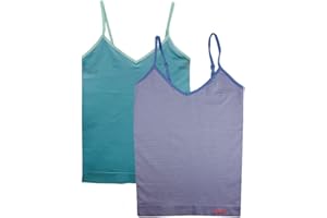 FEM Girl Seamless Cami Super Soft Undershirts Adjustable Spaghetti Strap Tank top for Girls -2 Pack or 4 Pack