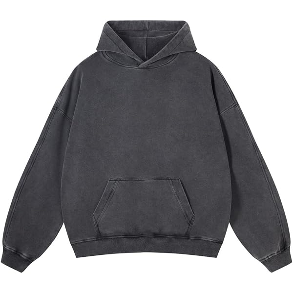 Amazon.com: MAVQX UNISEX Pullover Oversized Acid Wash Hoodie