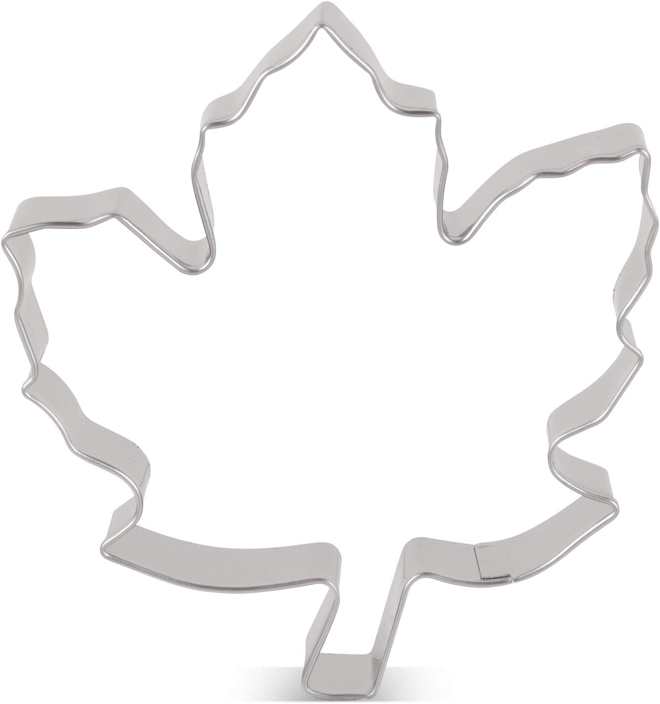 KENIAO Maple Leaf Cookie Cutter, 3.5", Stainless Steel