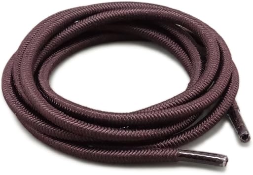 Amazon Co Jp Nexary 伸びる 靴ひも 靴紐 太丸ひも 織物 ゴム 100 ダークブラウン スポーツ アウトドア