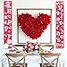 90shine 2PCS Valentines Day Decorations Lighted Banners - Valentine Door Porch Signs Heart Love Hangings Wall Decor Party Supplies(Not Batteries Included)