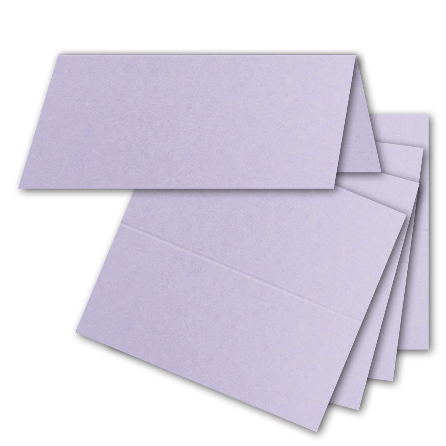 FarbenFroh by GUSTAV NEUSER 50x place cards in purple 4.5 x 10 cm blank double cards as place cards and name cards for weddings and parties — image 1