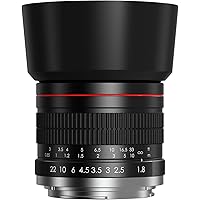EF 85mm f1.8 Portrait Lens - MF for Canon EOS Rebel T8i/T7i/T7/T6i/T5/T3i/T3/T2i/XSi/XS/SL3/SL2/T100/90D/80D/70D/50D/5D Mark 