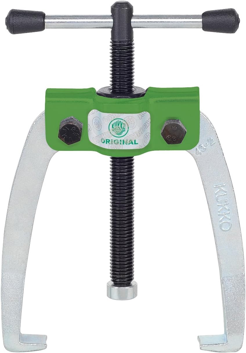 KUKKO 43-2 - Extractor de rodamientos autocentrante de 2 Patas a manivela (70x70 mm)