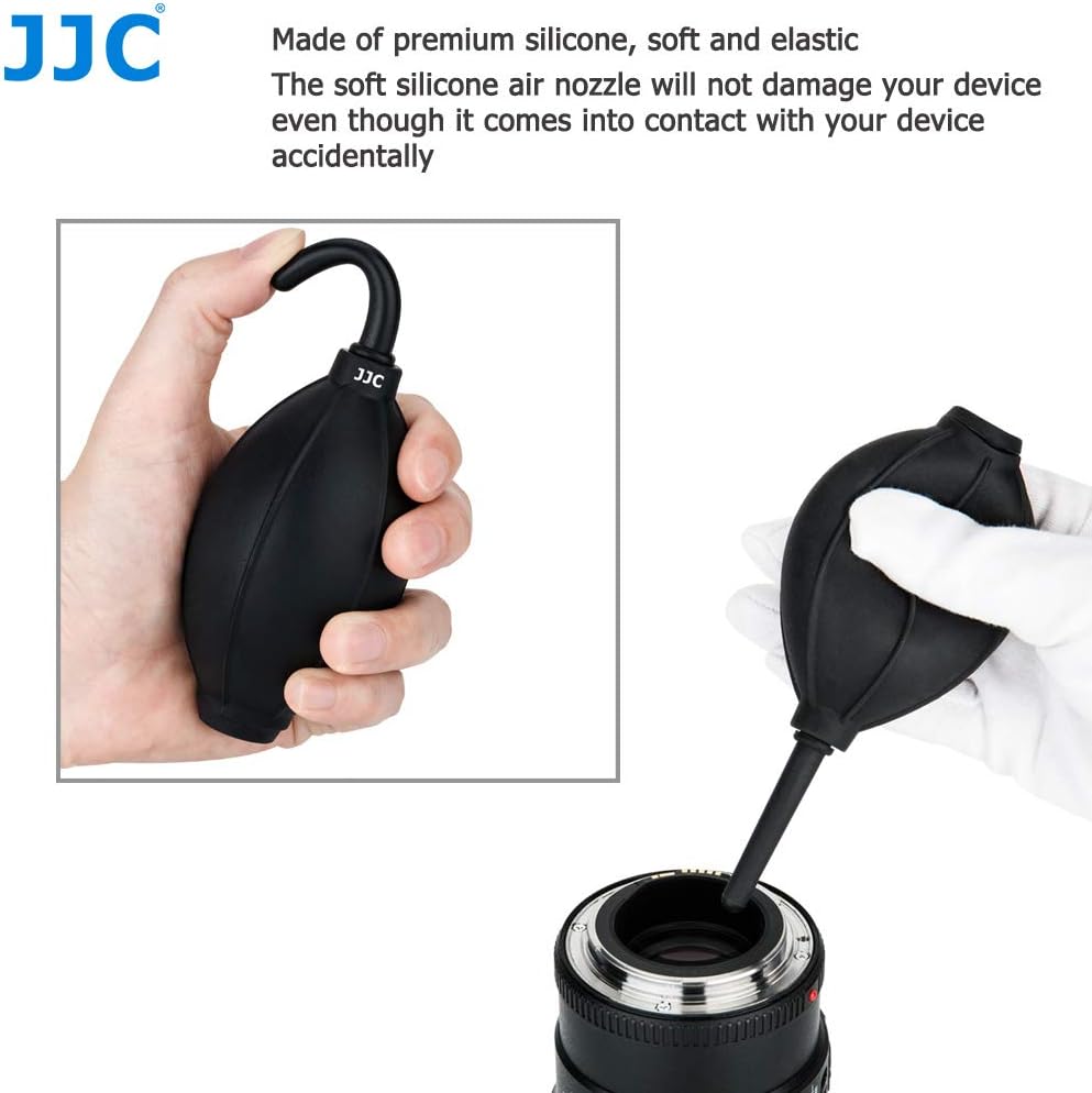 JJC Powerful Air Blower with Soft Silicone Tip for Camera Lenses, Filters, Sunglasses, Cell Phone - Image 4