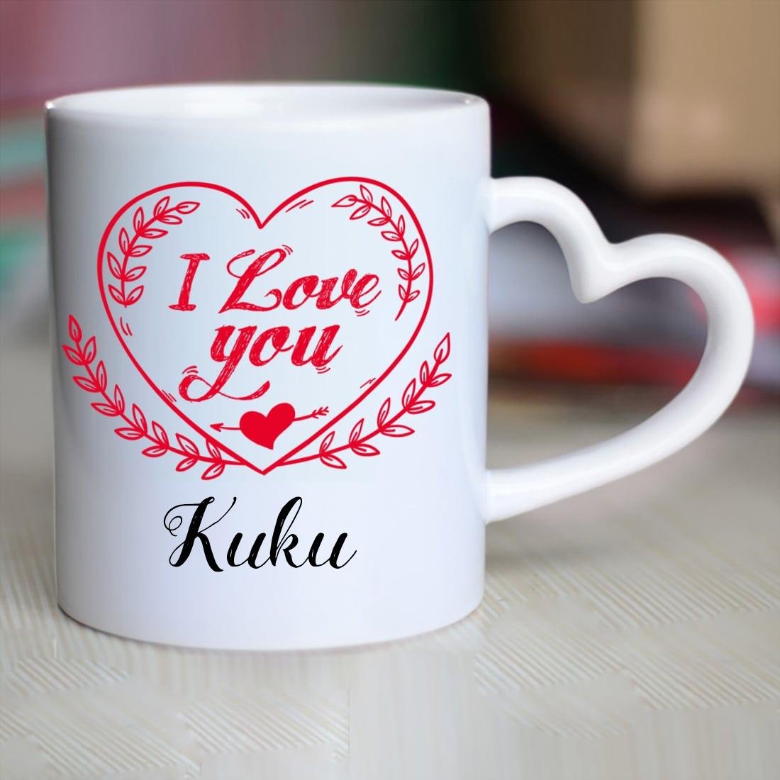 Buy Huppme I Love You Kuku Heart Handle Mug Online At Low Prices In