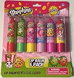 Shopkins 6 Pack Lip Balm - Once You Shop You Can't Stop