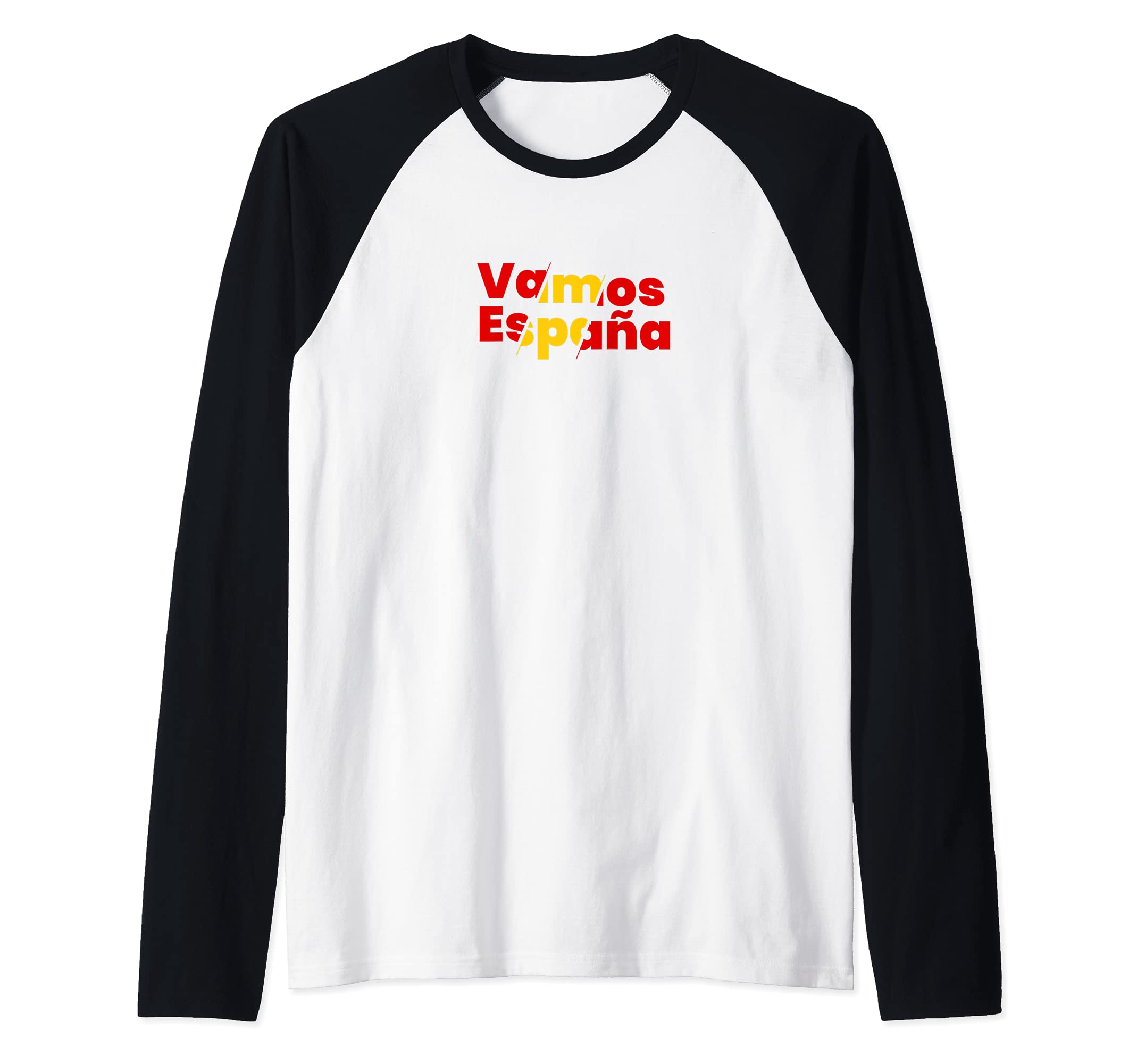 Spain Flag Raglan Baseball Tee