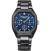 Geoffrey Beene Men's Metal Dress Watch Classic Quartz, Date, Elegant Design, Water-Resistant (Silver)