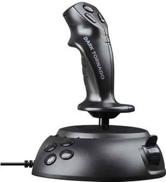 Speedlink Joystick für PC / Computer - Dark Tornado Flightstick USB (DirectInput-Unterstützung - Stufenloser Schubregler, For