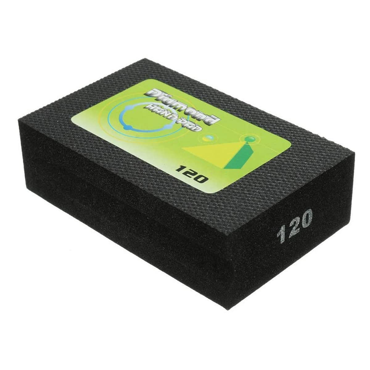 Unifizz Diamond Grinding Block Hand Polishing Pad 200 Grit Polishing Pads Diamond Hand Grinding Grinding Block, Red 1pcs