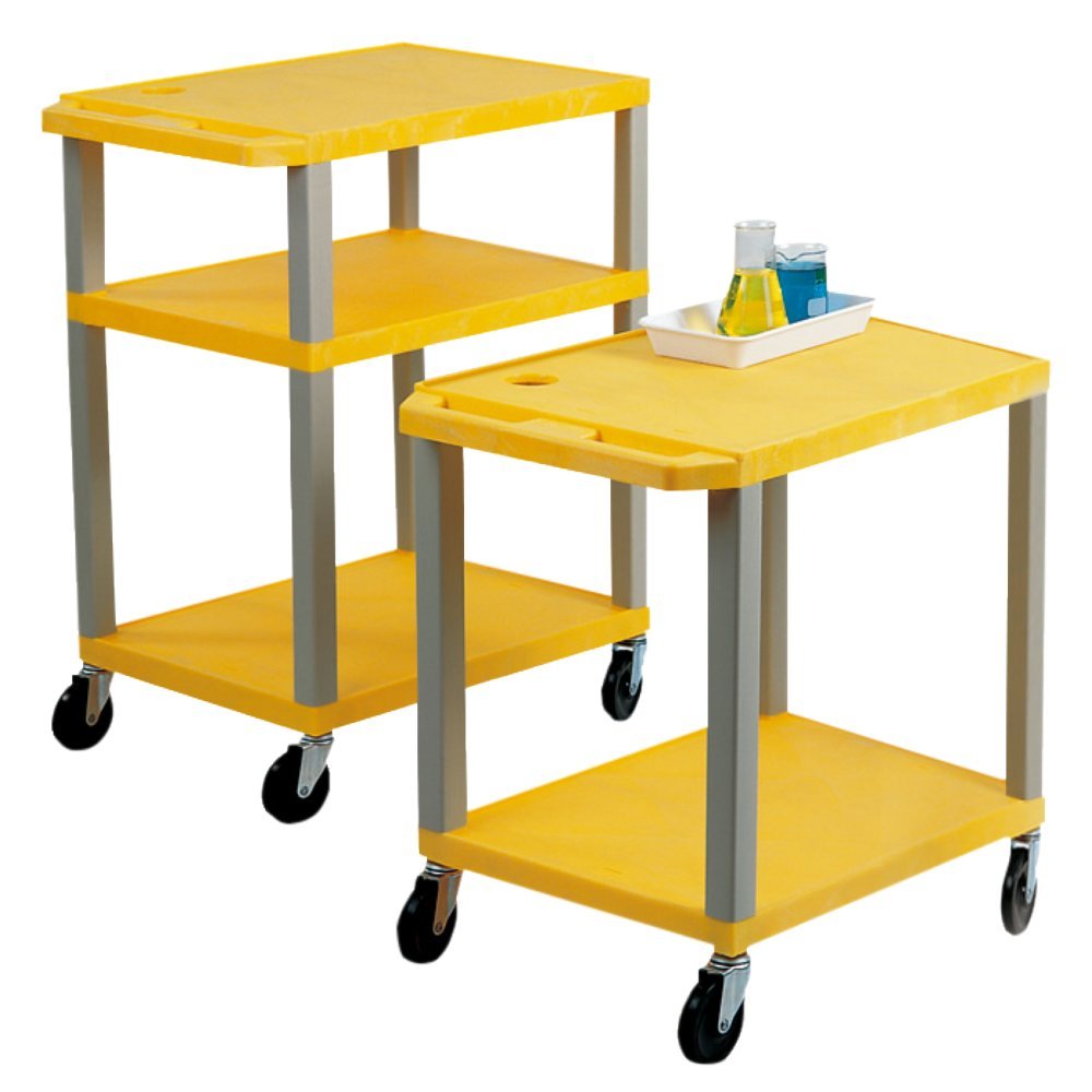 Neolab 2 2167 Trolley 3 Shelves HDPE 106 cm high – Yellow