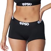 PSD Underwear Womens Boyshorts - Solid Basics, Comfortable Boy Short Underwear for Women, Womens Underwear Packs &amp; Singles