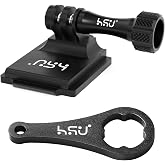 HSU Aluminum NVG Helmet Mount with Thumbscrew | Tactical Helmet Compatible with GoPro/DJI Osmo Action/Insta360/AKASO and Most Action Cameras