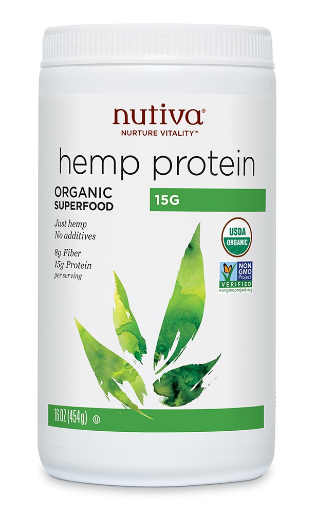 Nutiva Organic Cold-Pressed Hemp Seed Protein Powder, 15G Protein, 16 Ounce: Grocery & Gourmet Food