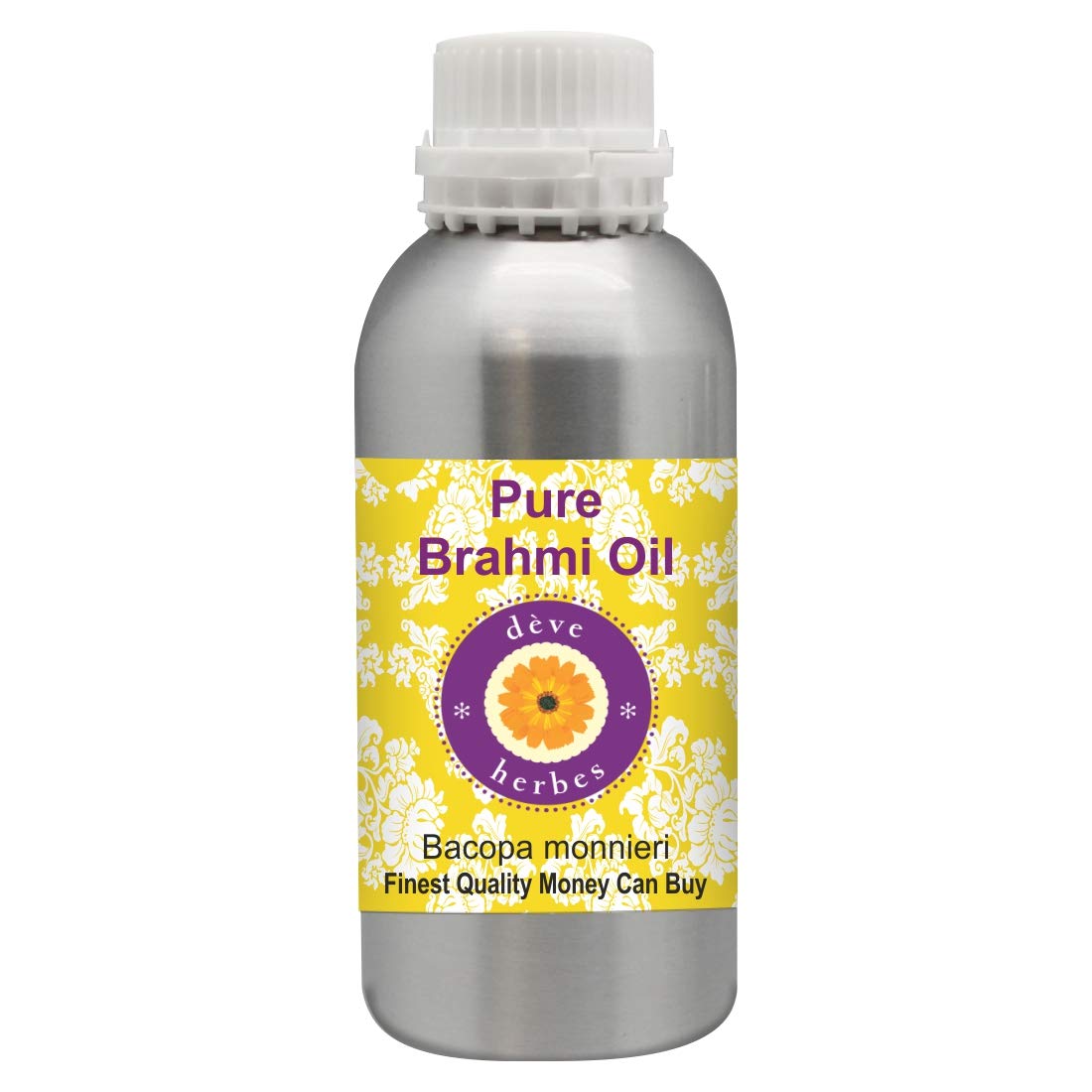 Deve Herbes Pure Brahmi Oil (Bacopa monnieri) Natural Therapeutic Grade 630ml