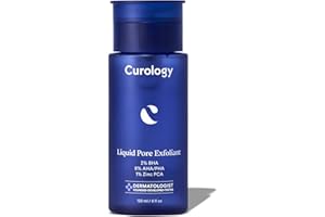 Curology Liquid Pore Exfoliant, 2% BHA Salicylic Acid, 8% AHA/PHA Lactic Acid, and 1% Zinc PCA, Brightening and Exfoliating Facial Skin Care, 4 fl oz