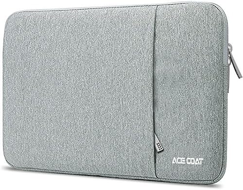 ACECOAT 13.3 Inch Laptop Sleeve,Waterproof Fabric Zipper Case Cover Bag For 13" - 13.3" MacBook Air / MacBook Pro/ Tablet / 12.9 Inch iPad Pro / Surface Book / Ultrabook Notebook,Gray
