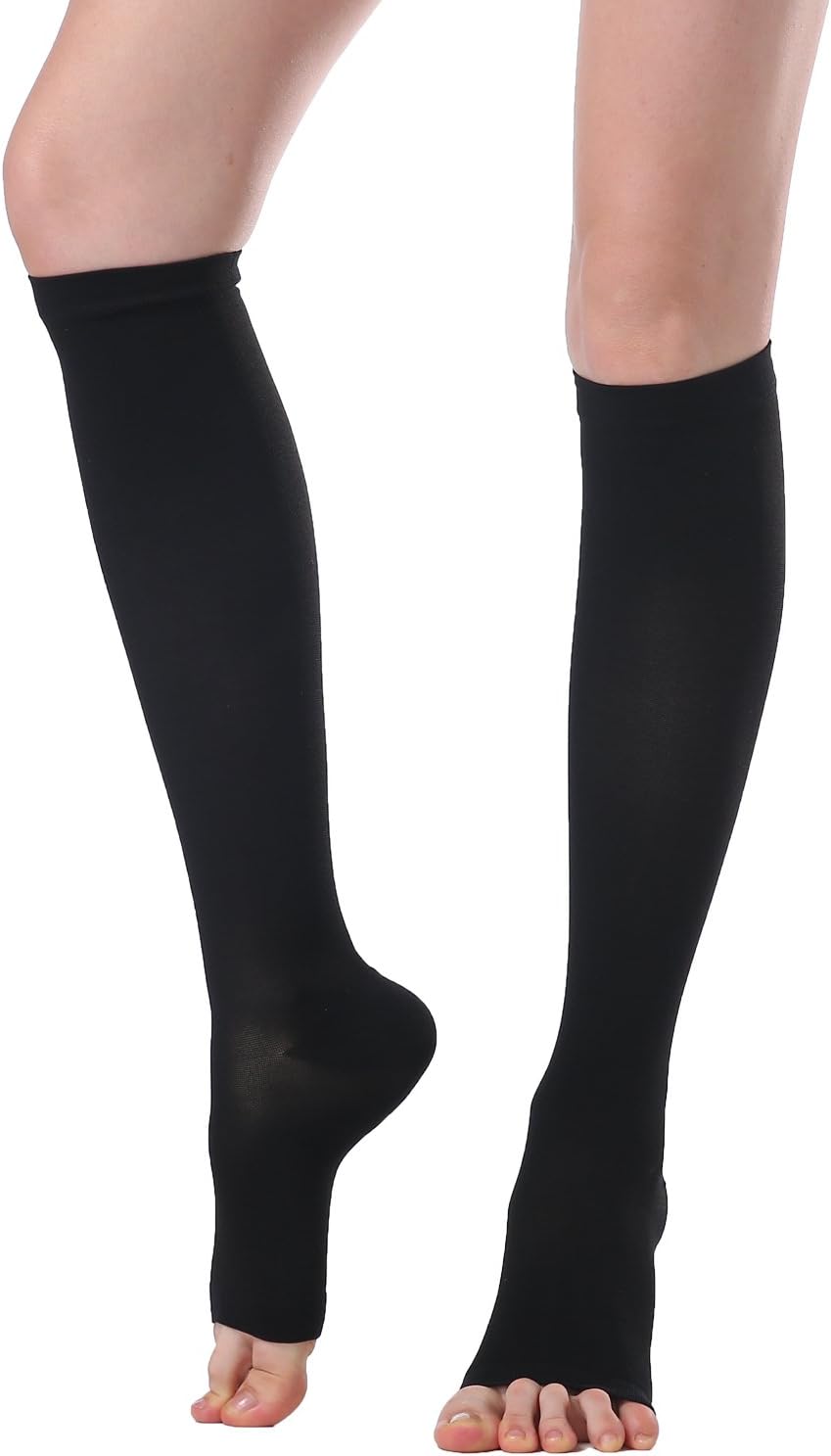 KOOCHY Knee High Compression Stockings,20-30 mmHg Firm Support Medical Gradient Compression Socks for Women & Men,Medical Support Hose Treatment Varicose Veins Swelling