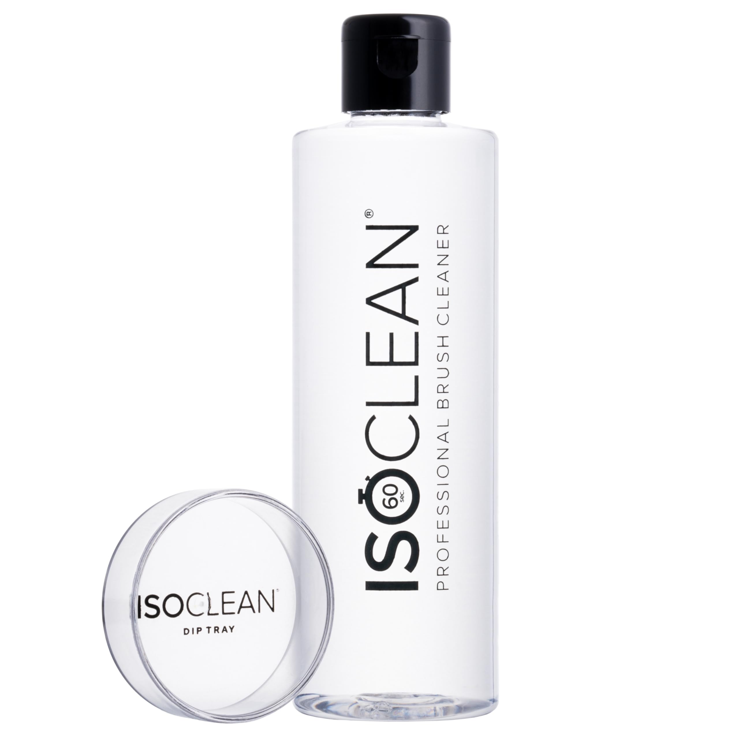 ISOCLEAN Makeup Brush Cleaner with Dip Tray - Easy Pour Liquid Makeup Cleaner for Makeup Brushes and Makeup Tools - Cleans Bristles - No Rinse Formula dries in 60 Seconds - Vegan, Cruelty-free - 275ml