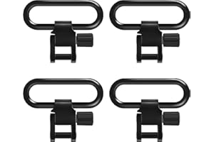 GUGULUZA Gun Sling Swivels for Rifle & Shotgun 1" / 1.25" Heavy Duty Sling Attachment Swivels Black