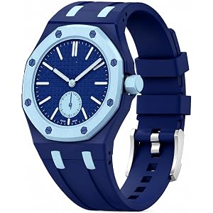 Rugged Case Band Compatible with AP x Swatch Royal Pop Watch Band, 10.6inches, Quick Release Bands Sport Replacement Strap, S