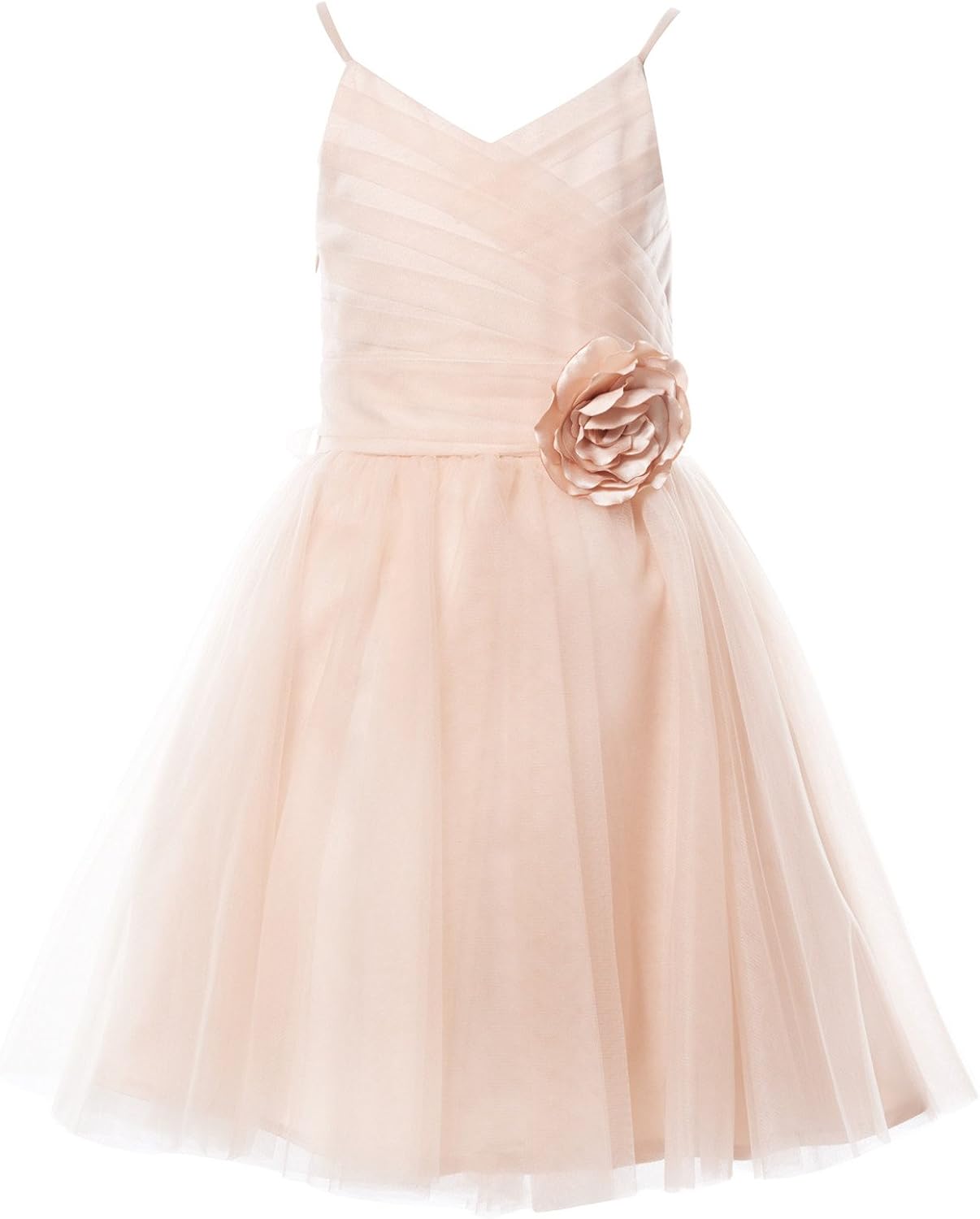 peach dress for flower girl