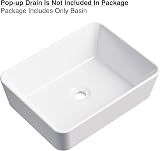 BELOFAY Ceramic Bathroom Sink Rectangular 48x38 cm White Gloss view 8