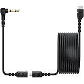EARLA TEC Replacement Audio Cable Cord, Compatible for SteelSeries Arctis 3 /Arctis 5/ Arctis 7 /Arctis Pro Gaming Headphones with Male to 3.5mm Female Cable Adapter (with 3.5mm Converter, Black)
